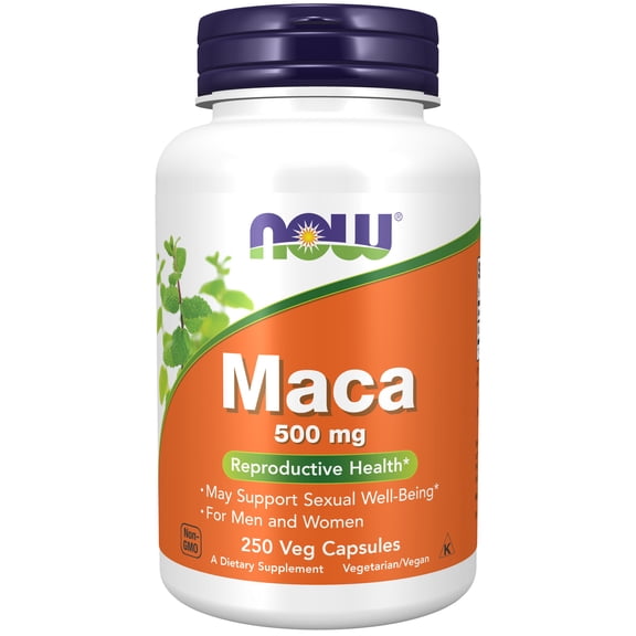 NOW Supplements, Maca (Lepidium meyenii) 500 mg, For Men and Women, 250 Veg Capsules