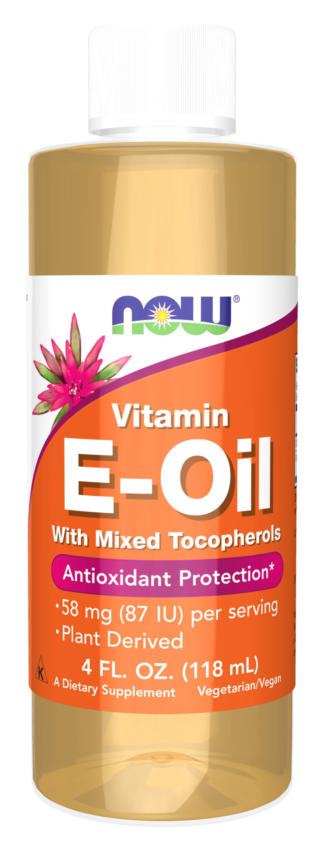 NOW Supplements, Natural Vitamin EOil (DAlpha Tocopherol) plus Mixed