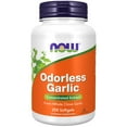 thumbnail image 1 of NOW Supplements, Odorless Garlic (Allium sativum), Concentrated Extract, 250 Softgels, 1 of 8