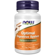 NOW Supplements, Optimal Digestive System, Full Spectrum Enzymes, 90 Veg Capsules