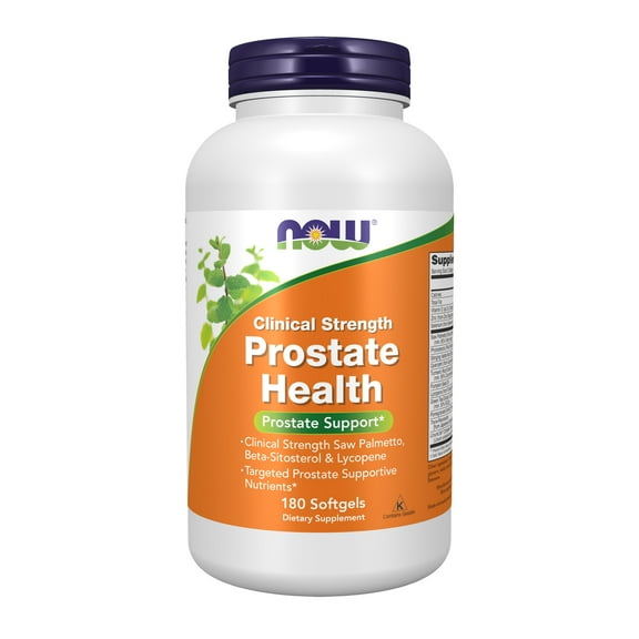NOW Supplements, Prostate Health, Clinical Strength Saw Palmetto, Beta-Sitosterol & Lycopene, 180 Softgels
