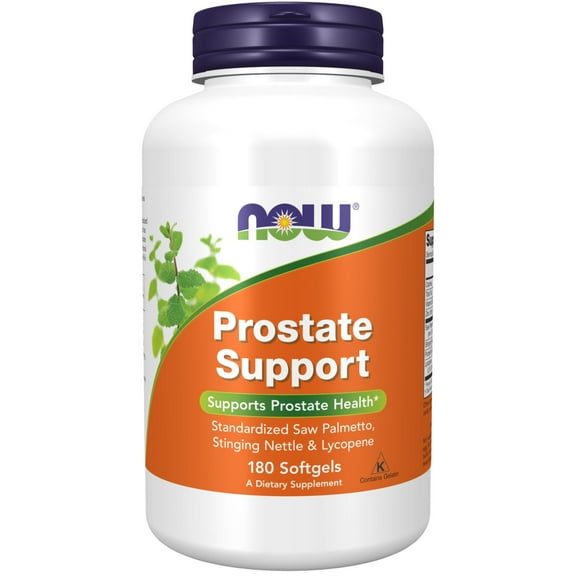 NOW Supplements, Prostate Support, Prostate Support, with Standardized Saw Palmetto, Stinging Nettle & Lycopene, 180 Softgels