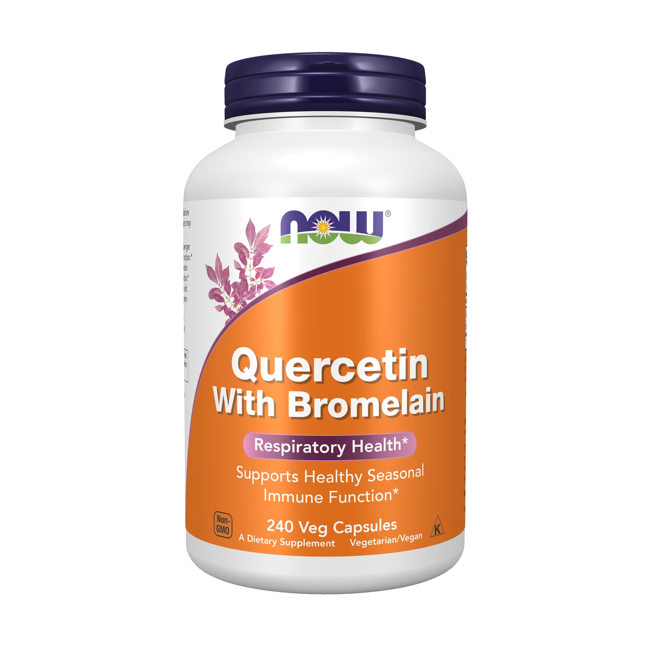 NOW Supplements, Quercetin with Bromelain, Respiratory Health*, 240 Veg Capsules