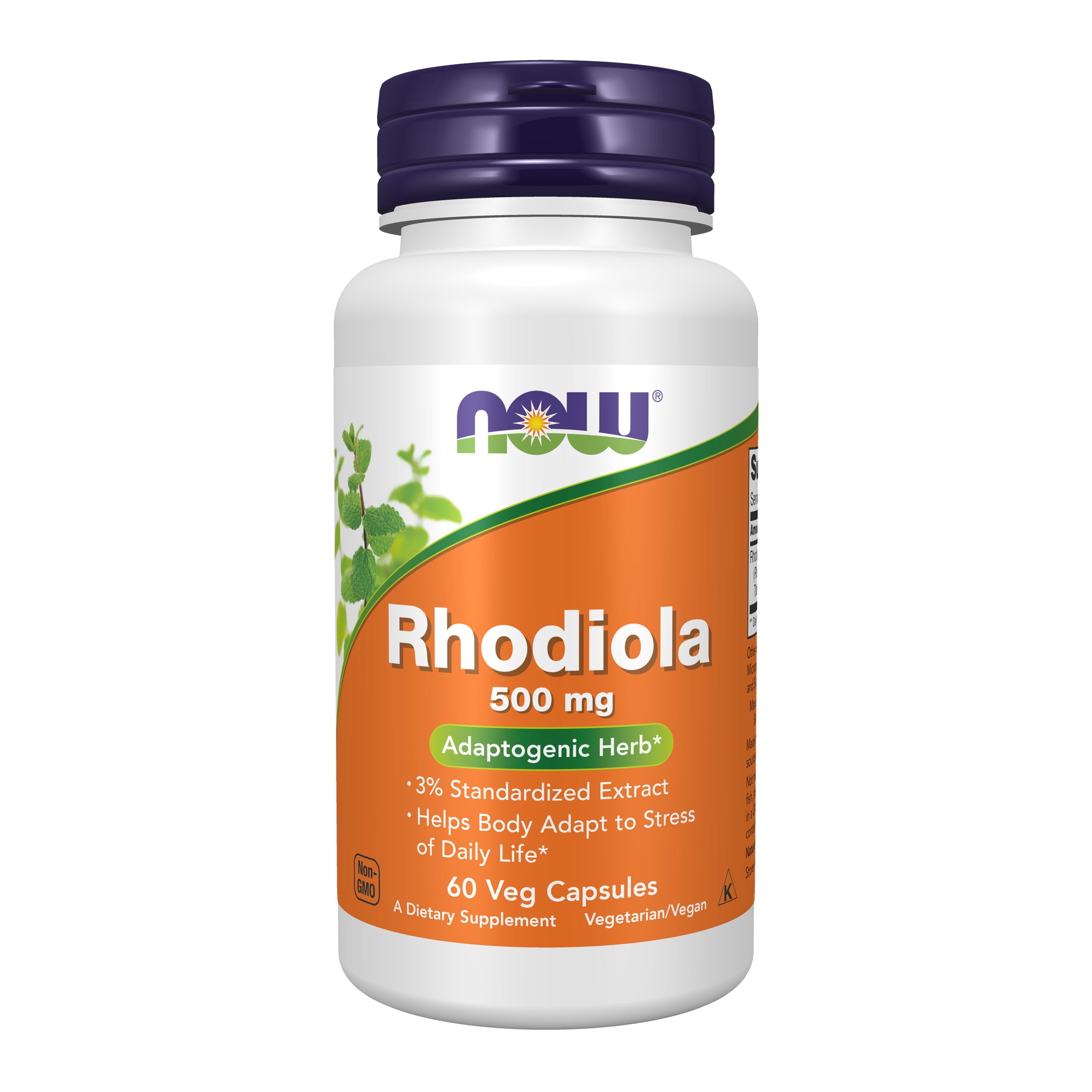 一流の品質 Supplements NOW Rhodiola Capsules Veg 60 500mg, サプリメント・ビタミン