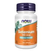 NOW Supplements, Selenium L-Selenomethionine 100 mcg, Essential Mineral*, 100 Tablets