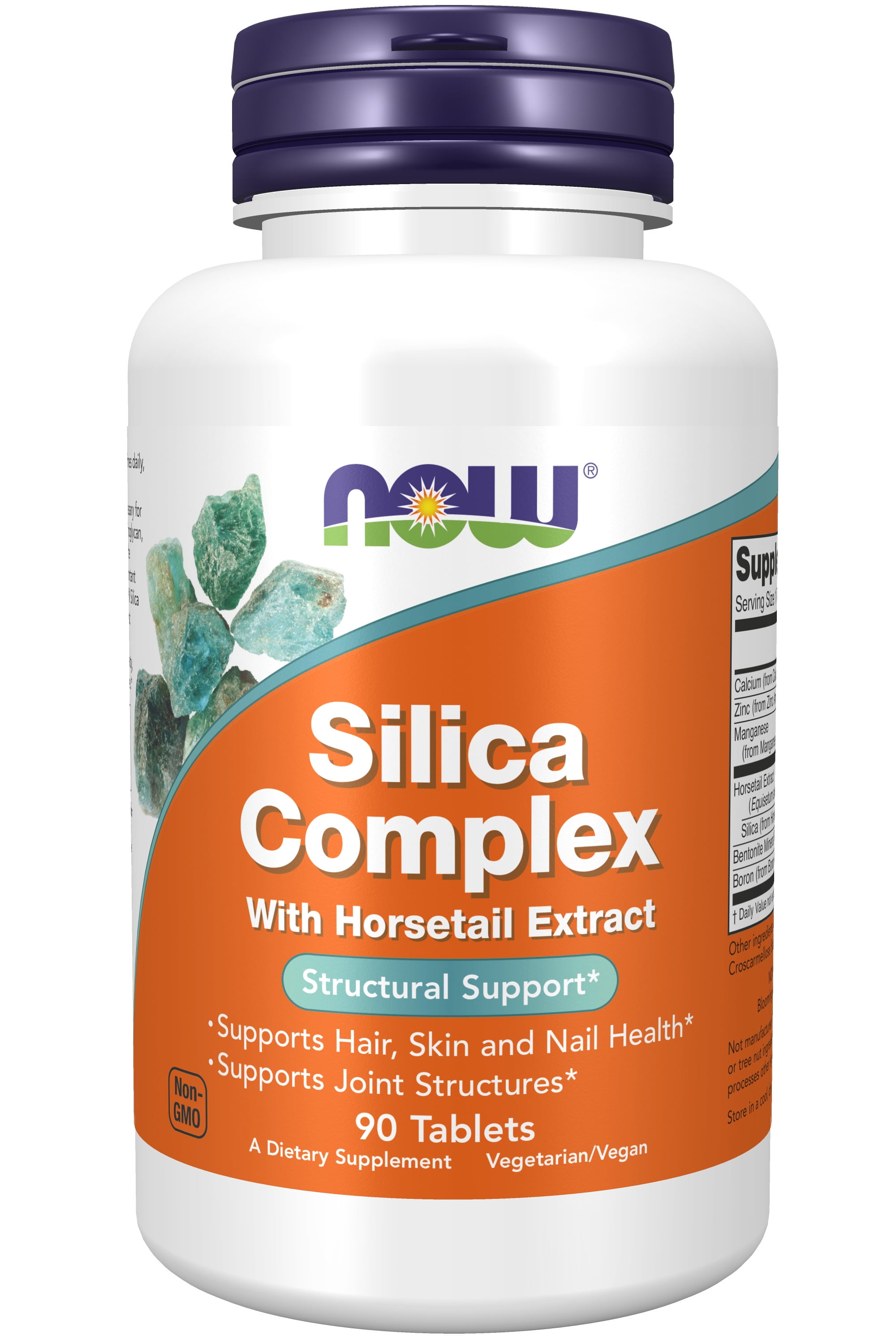 NOW Supplements, Silica Complex with Horsetail Extract, Supports Hair, Skin and Nail Health