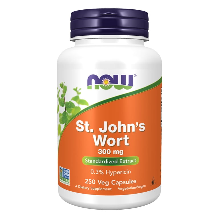 st john's wort acetyl l carnitine NOW Supplements, St. (Hypericum perforatum) 300 mg, Standardized Extract, 250 Veg Capsules Quantity:36 Glass Bottles
