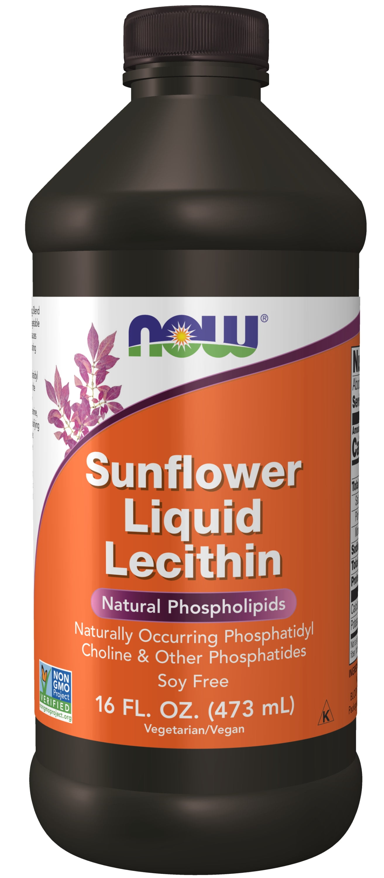 NOW Supplements, Sunflower Lecithin with naturally occurring