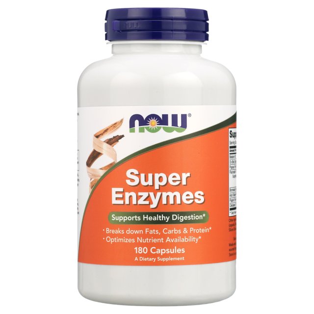 NOW Supplements, Super Enzymes, Formulated with Bromelain, Ox Bile