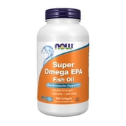 NOW Supplements, Super Omega EPA, 360 EPA / 240 DHA, Molecularly Distilled, Cardiovascular Support*, 240 Softgels