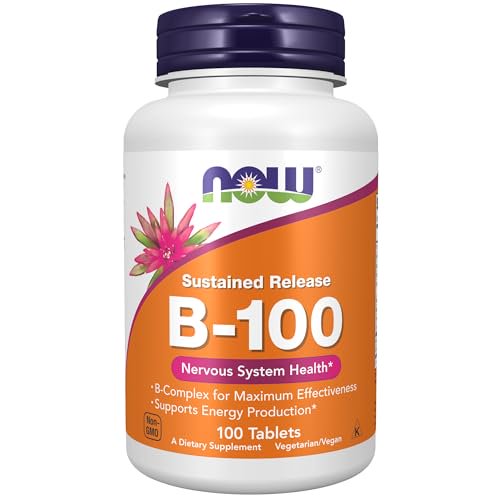NOW Supplements, Vitamin B100, Sustained Release, Energy Production