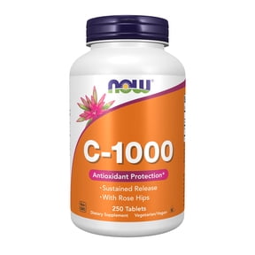 NOW Supplements, Vitamin C-1,000 with Rose Hips, Sustained Release, Antioxidant Protection, 250 Tablets