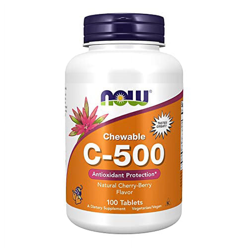NOW Supplements, Vitamin C500, Antioxidant Protection*, CherryBerry