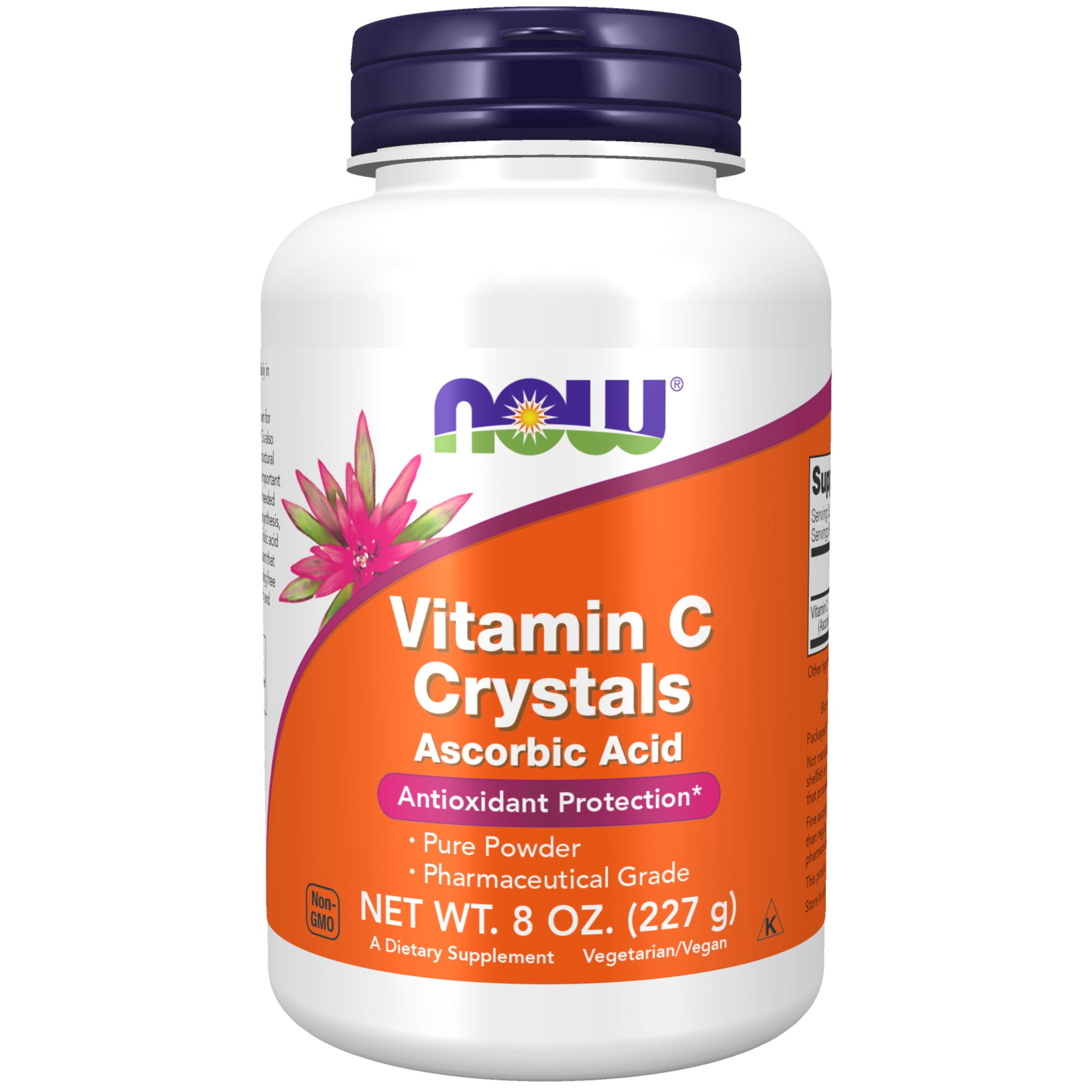 NOW Supplements, Vitamin C Crystals (Ascorbic Acid), Antioxidant Protection*, 8-Ounce