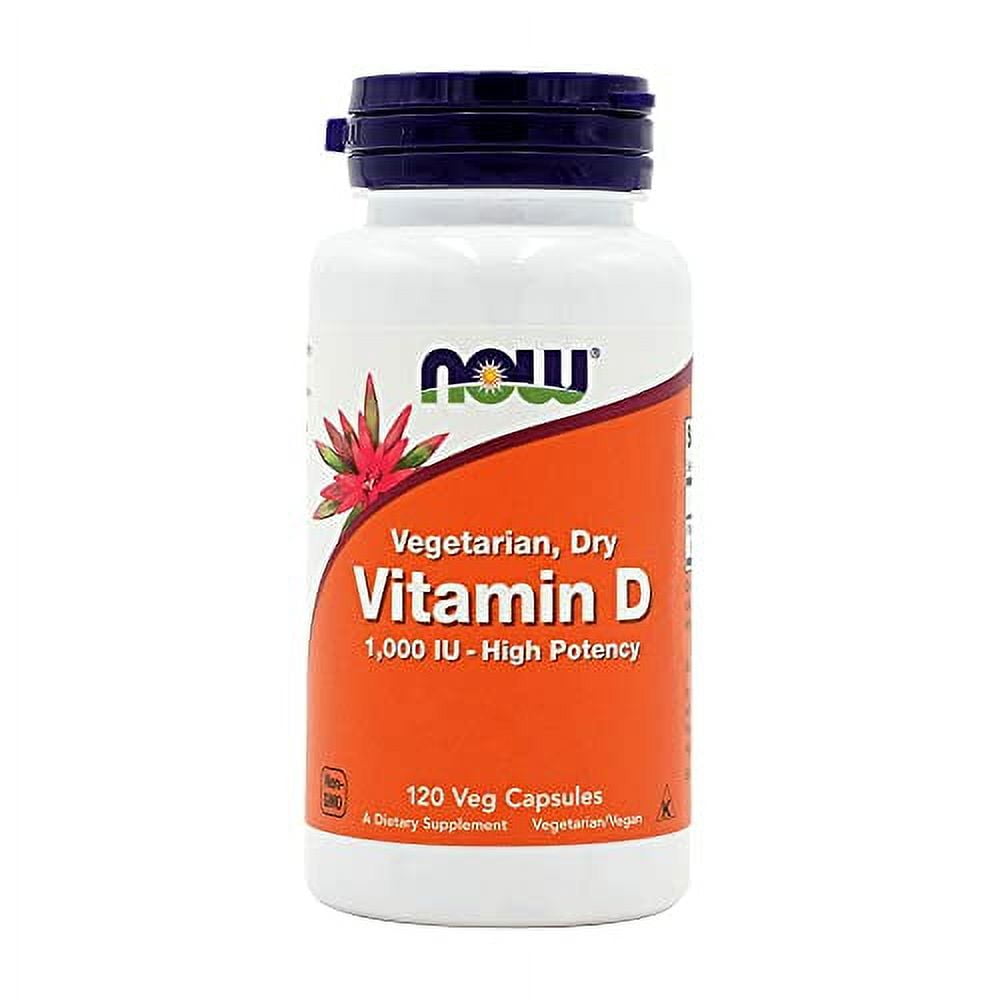 NOW Supplements, Vitamin D 1,000 IU Dry, High Potency, Strong Bones