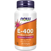 NOW Supplements, Vitamin E-400 IU Mixed Tocopherols, Antioxidant Protection*, 100 Softgels