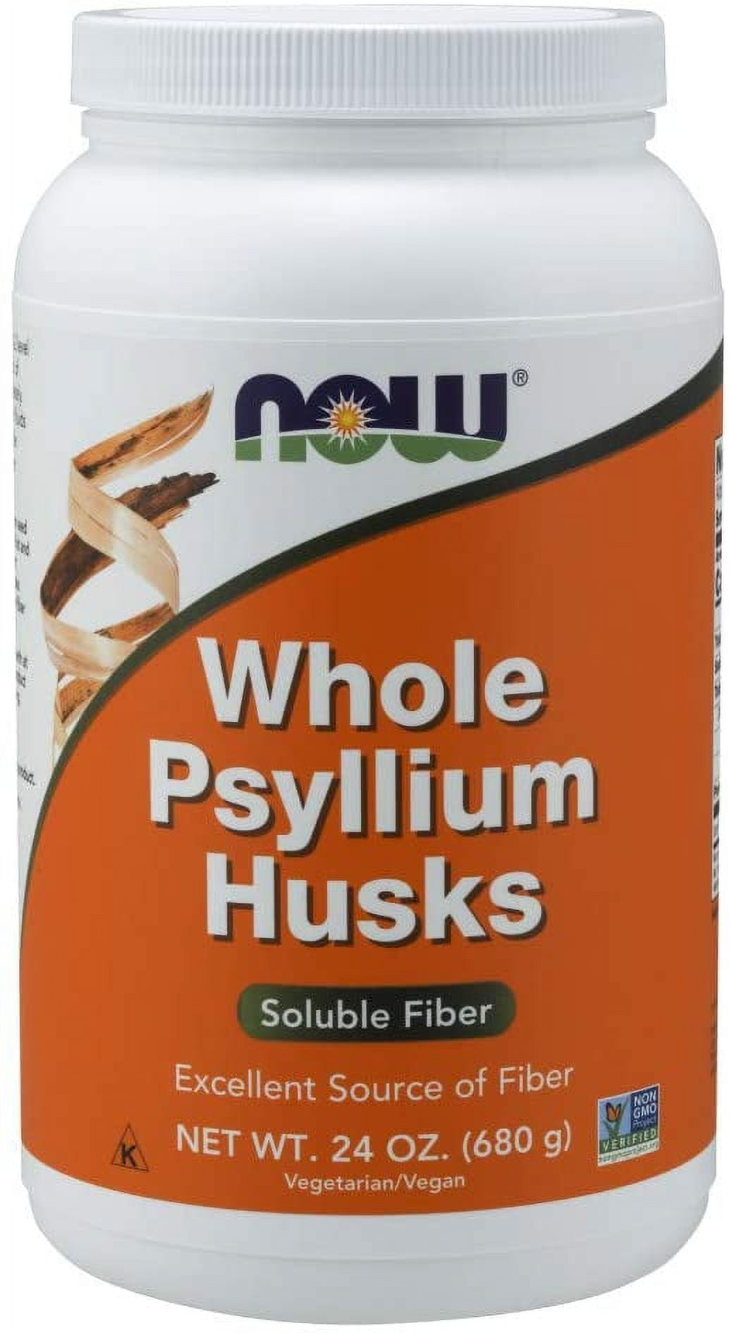 NOW Supplements, Psyllium Husk Powder, Non-GMO Project Verified, Soluble  Fiber, 24-Ounce
