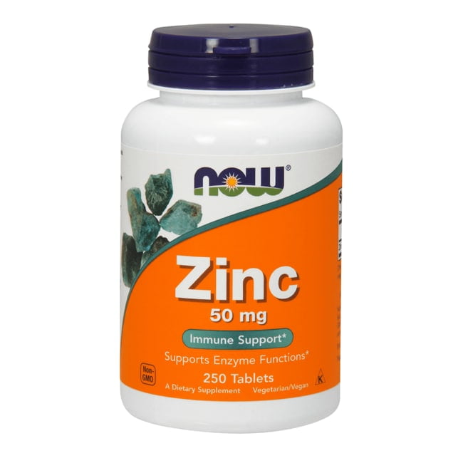 NOW Supplements, Zinc (Zinc Gluconate) 50 mg, Supports Enzyme Functions