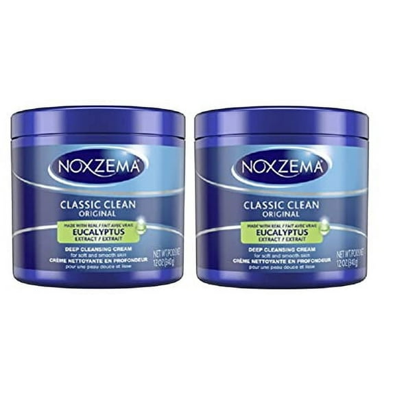 NOXZEMA Deep Cleansing Cream 12 Ounce, 2 Pack