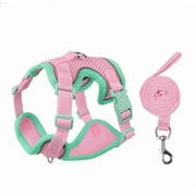 NOYAFA Adjustable Non-Pulling Dog Harness, Pink, S (11.82 to 13.8 Inch Chest Size), Small