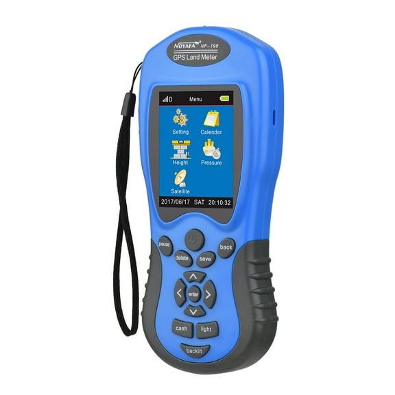 Land Meter,Meter Handheld LCD Area Pressure Satellite Mode Outdoor Pressure Satellite Device Manual Vehecile Mode Land Meter Handheld Outdoor Measurement Tool Device Manual LCD Farmland Area