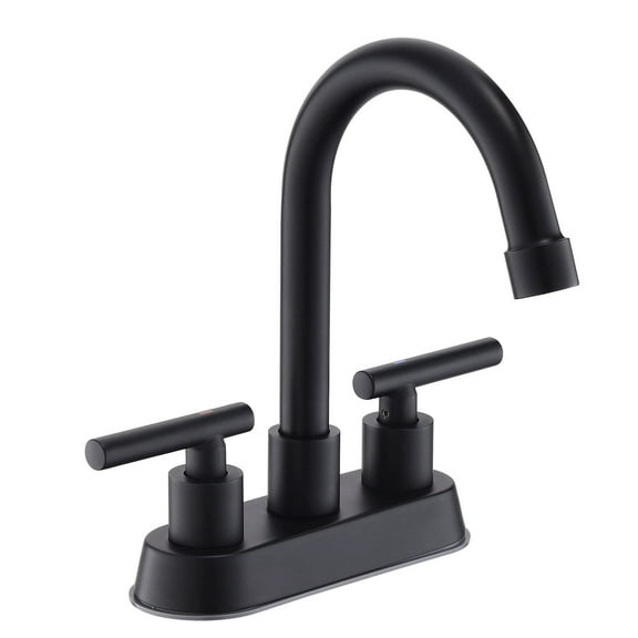 NOYAFA Bathroom Faucets for Sink 3 Hole, Brushed Nickel Bathroom Sink Faucet with Stainless Steel Lead-Free Dual Handle Centerset Faucet for Bathroom Vanity, Basin, Washroom