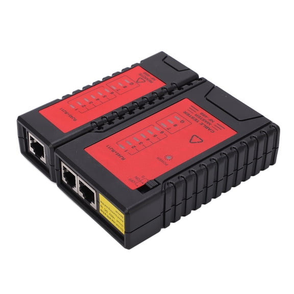 NOYAFA NF-468 Portable Network Cable Tester and Line Finder for RJ45 RJ11 Telephone Systems Computer LAN Networks, Wire Tracker Tool Kit (6.69 inches / 17 cm)