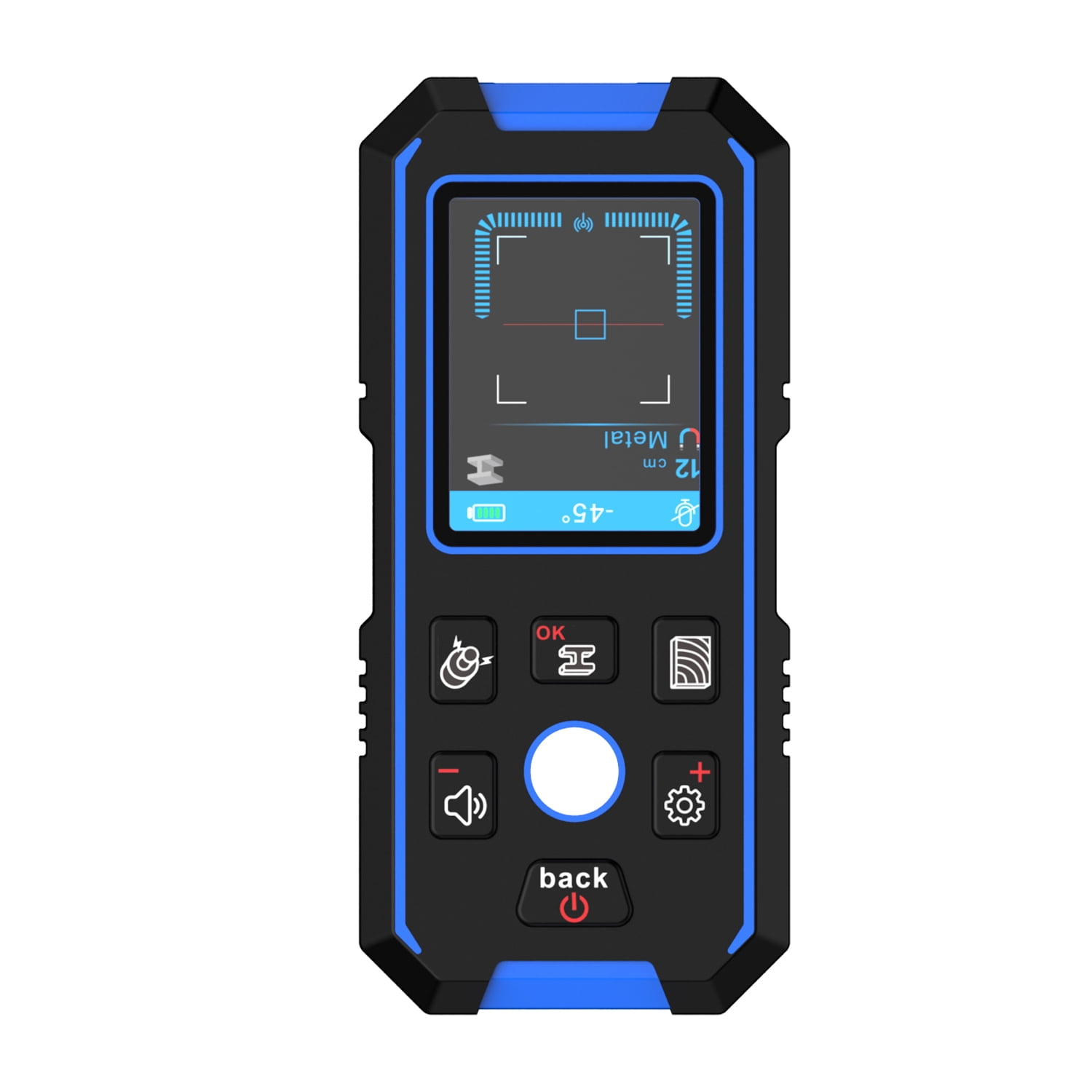 NOYAFA NF-518 Wall Detector, Multifunctional Metal Wood AC Live Wire Scanner, 120mm Depth, Voice Broadcast
