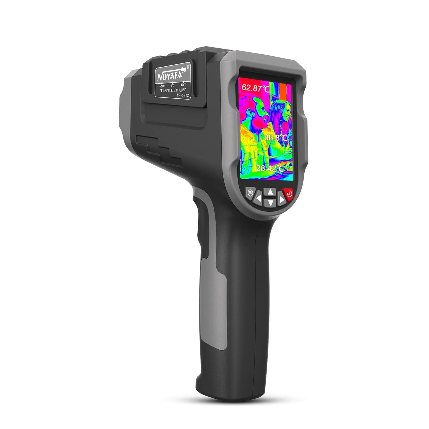 NOYAFA NF-521S Industrial Thermal Imaging Camera, 120x90 High-Resolution Pixels, 2.8'' Screen Handheld Thermal Imaging Camera with 25Hz Frame Rate, Video Recording, Rechargeable Battery
