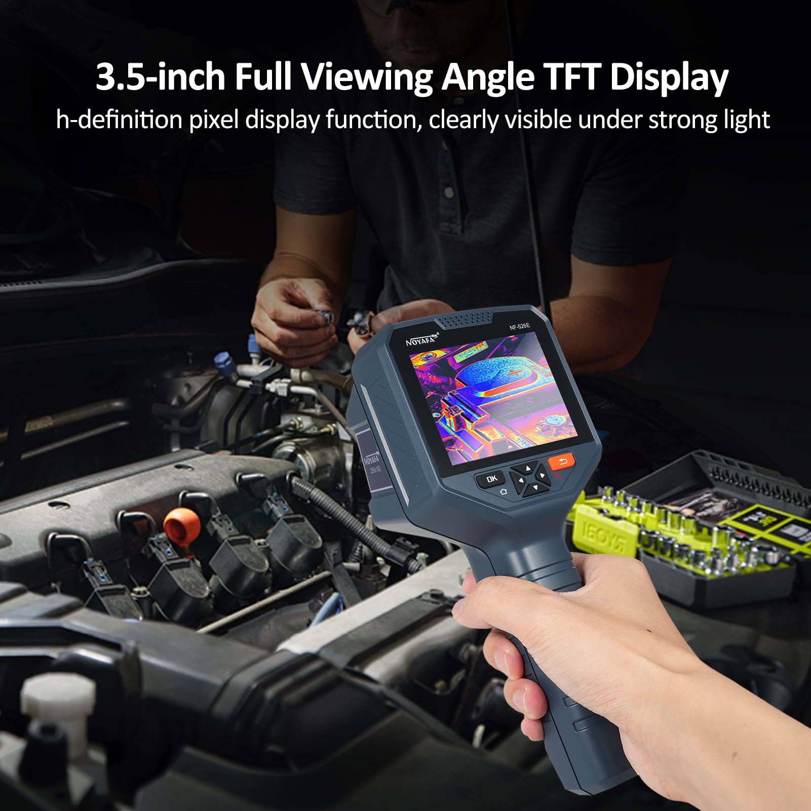 NOYAFA NF526E Infrared Thermal Imager, Rechargeable Handheld IR