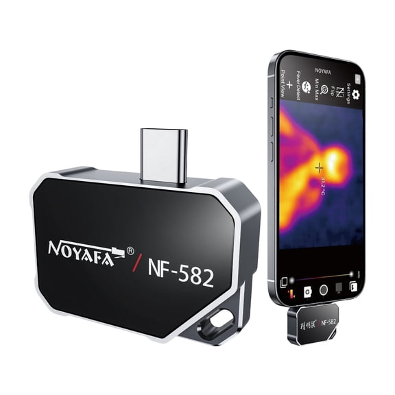 NOYAFA NF-582 Thermal Imaging Camera, 8062 IR Resolution, 9 Color Palettes, -20C~500C, Lightweight Phone Infrared Thermal Imager, IP53