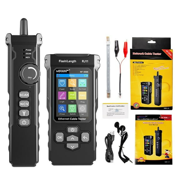 NOYAFA NF-8506 Network Cable Tester Length Wiremap Tracker PING Test IP ...