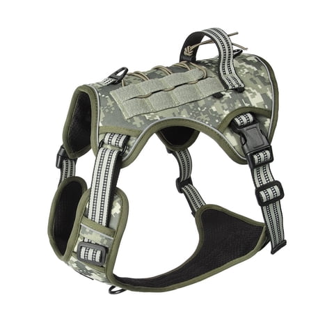 NOYAFA No Pull Dog Harness for Large Dogs,No Choke Dog Harness with Handle, Adjustable Reflective Soft Padded Pet Harness for Training, Walking