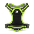 thumbnail image 1 of NOYAFA No Pull Dog Harness, 2 Leash Attachments Reflective Dog Vest Harness, Breathable Mesh Adjustable Soft Padded Pet Vest with Easy Control Handle for Small to Large Dog (Green, M), 1 of 10