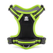 NOYAFA No Pull Dog Harness, 2 Leash Attachments Reflective Dog Vest Harness, Breathable Mesh Adjustable Soft Padded Pet Vest with Easy Control Handle for Small 