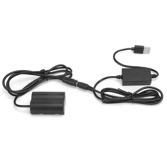 NP-W235 Dummy Battery DC Coupler Power Adapter with USB Cable for Fujifilm XT-4 GFX100S Digital Cameras, 5.1 Inches / 13 cm