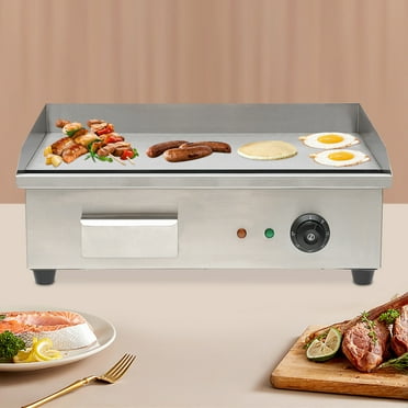 22" 3000W Commercial Electric Countertop Griddle Flat Top Grill Hot Plate BBQ