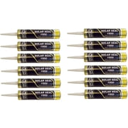 NPC #900 Solar Seal 3 Pack - Metal Roofing Flashing/Panels, Vinyl and Fiber Cement Siding, Fiberglass, Cedar, Brick & Masonry, Sky Lights, Sun Rooms, Truck RV Trailers, Flashing 12, Black