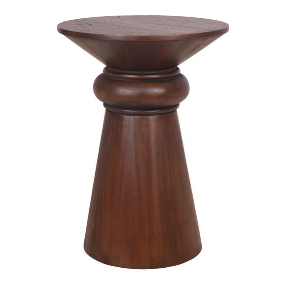 NPD Furniture Reo Wood Accent Table in Walnut