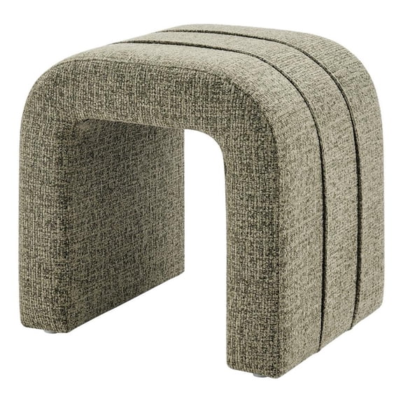 NPD Furniture - Rivo Ottoman - Nara Olive Chenille - Engineered Wood