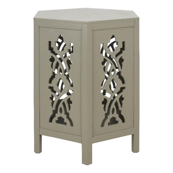 NPD Furniture Seema Wood Accent Table in Sage Green