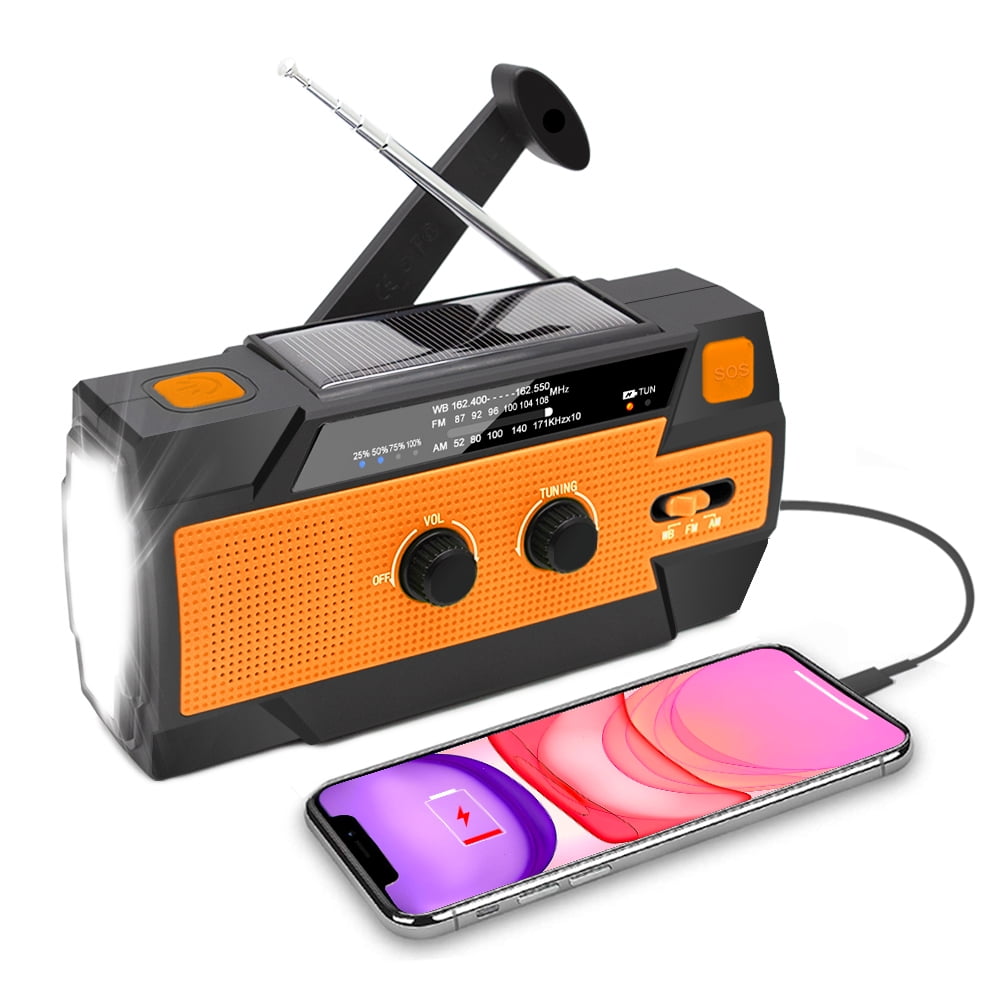 Solar Power Radio Portable, Fospower Emergency Radio