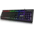 thumbnail image 1 of NPET K10 Gaming Keyboard USB Wired Floating Keyboard for Desktop, Computer, PC, 1 of 9