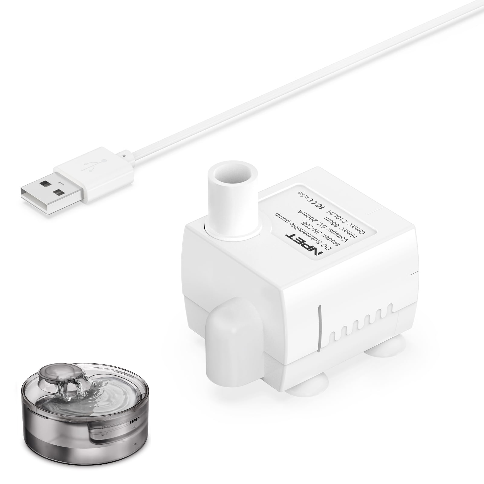 NPET Replacement Pump for DF10 Dog Water Fountain