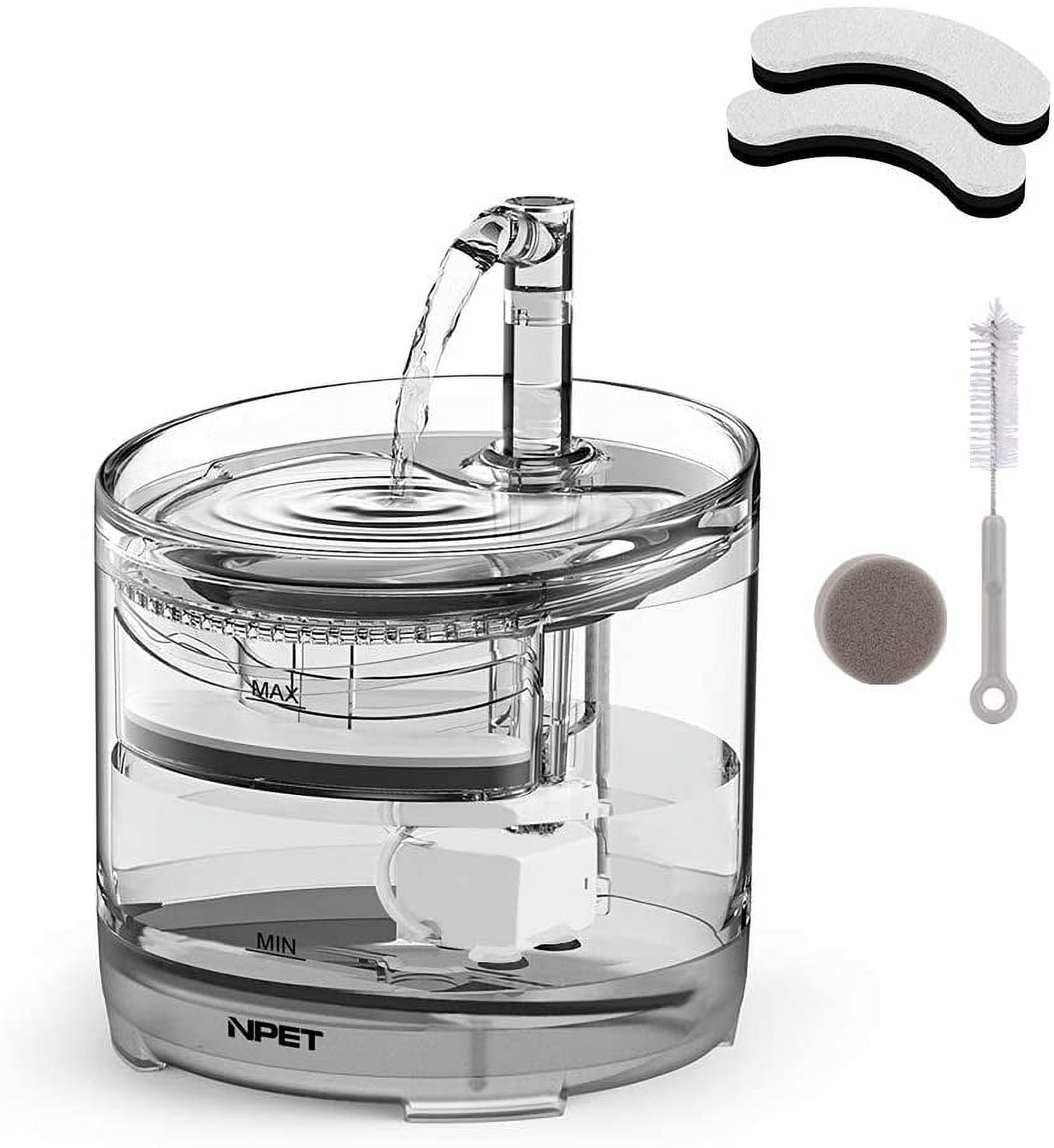 NPET WF050 Cat Water Fountain, Dog Water Dispenser, 1.5L Super Quiet