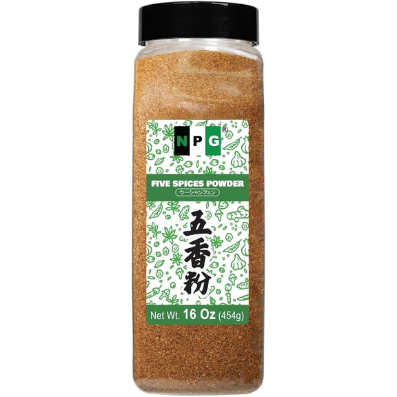 NPG Authentic Chinese Five Spice Blend 16 Oz, Gluten Free, All Natural Ground Chinese 5 Spice Powder, No Preservative, No MSG, Mixed Spice Seasoning for Asian Cuisine & Stir Fry