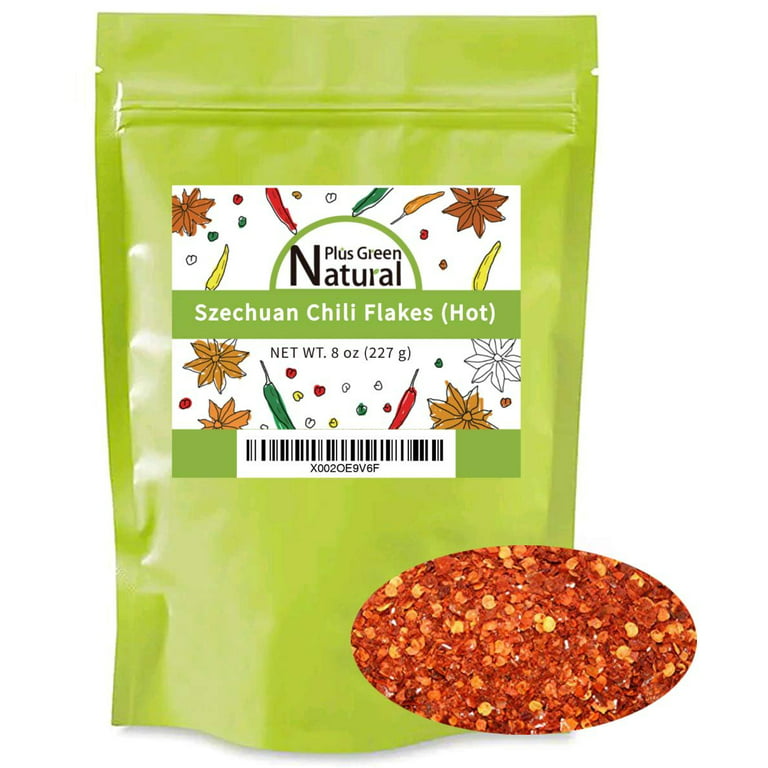 NPG Authentic Sichuan Chili Flakes 8 Ounces, Medium Hot, Szechuan Crushed  Red Pepper Flakes Bulk, Essential Spice Seasoning for Making Kimchi, Chili