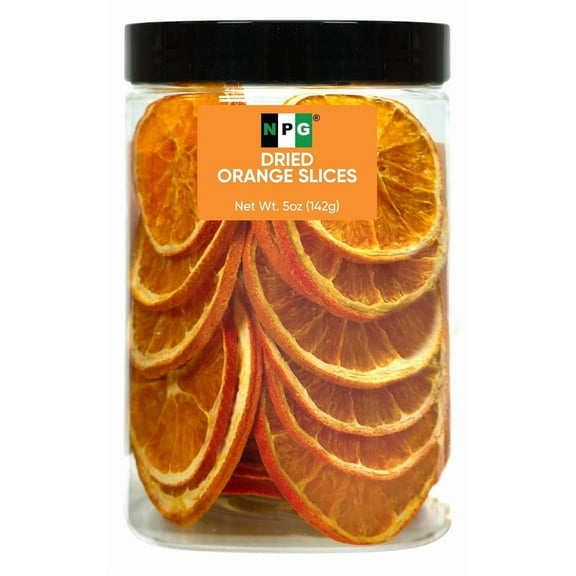 NPG Dried Orange Slices 5 oz, Dehydrated Oranges for Cocktails, Crafts, Potpourri, Simmer Pot Mix
