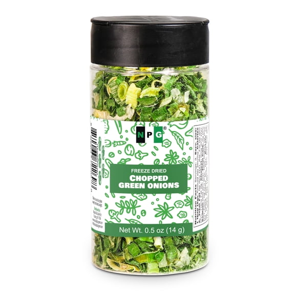 NPG Freeze Dried Chopped Green Onions 0.5 Ounces, All Natural Non GMO Gluten Free Dry Green Onions