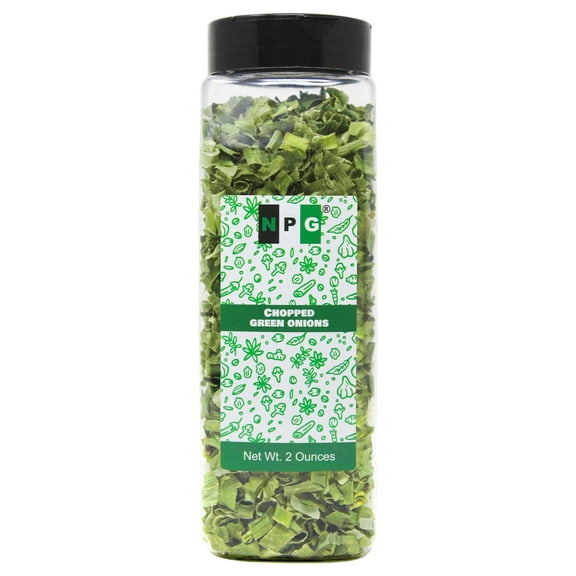 NPG Freeze Dried Chopped Green Onions 2 Ounces, All Natural Non GMO Gluten Free Dry Green Onions